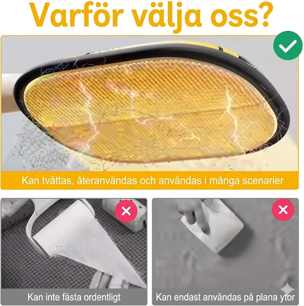 Toppborste för borttagning av husdjurshår